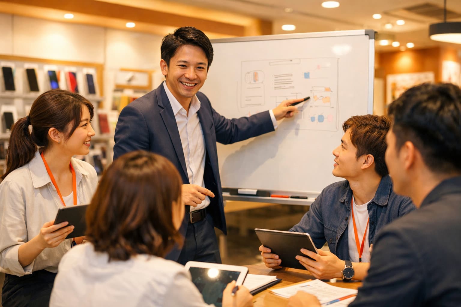 店舗の売上減を、教育されたSP人材チームで改善